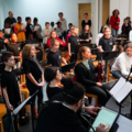 Les 2 orchestres et les musiciens du PMO - 1er Rassemblement en février 2019 - Crédit photo : Caroline Bottaro